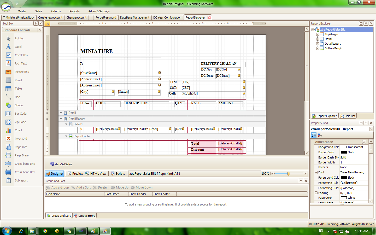 Stock Management System for Garment
