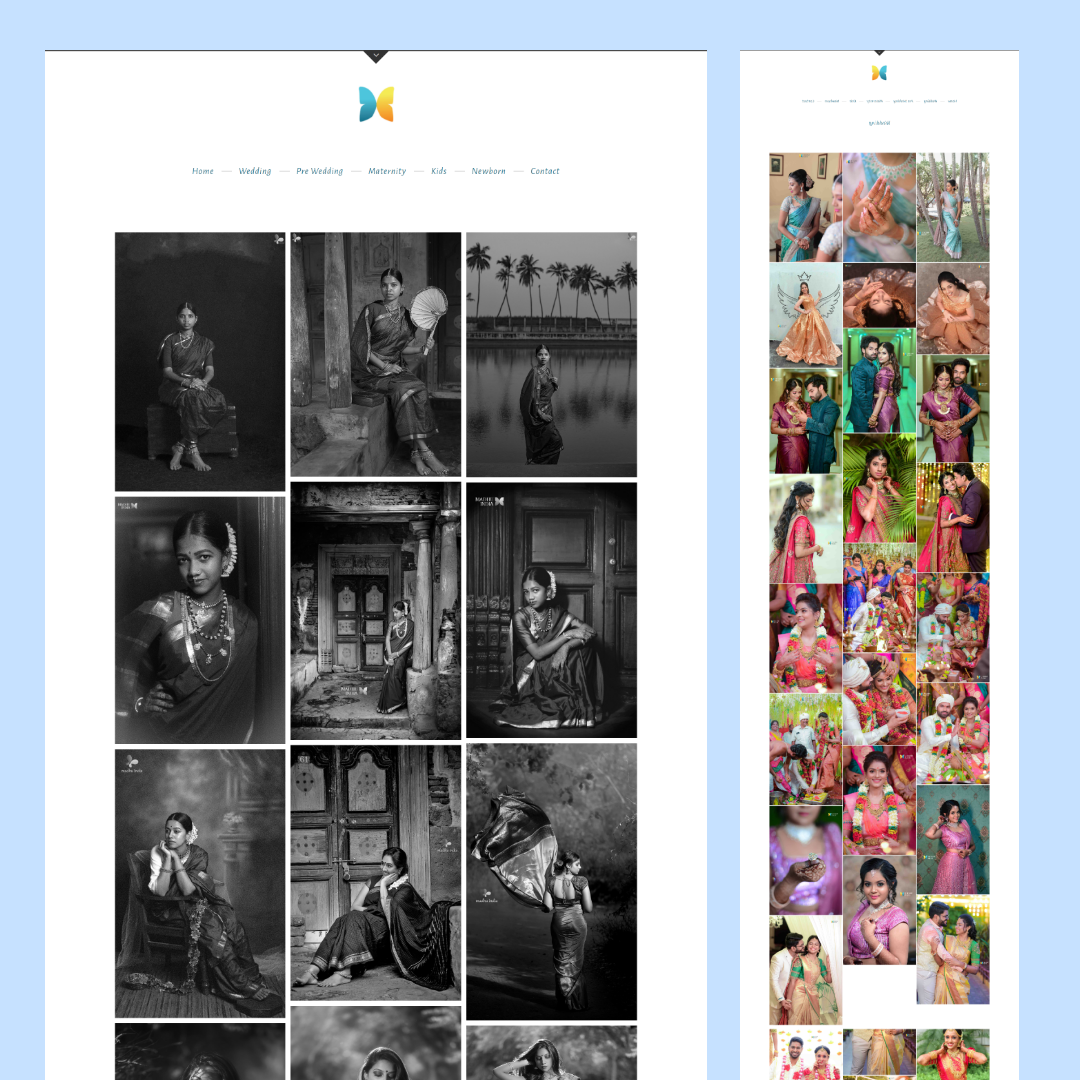 Photo Studio Profile Website (Madhu India)