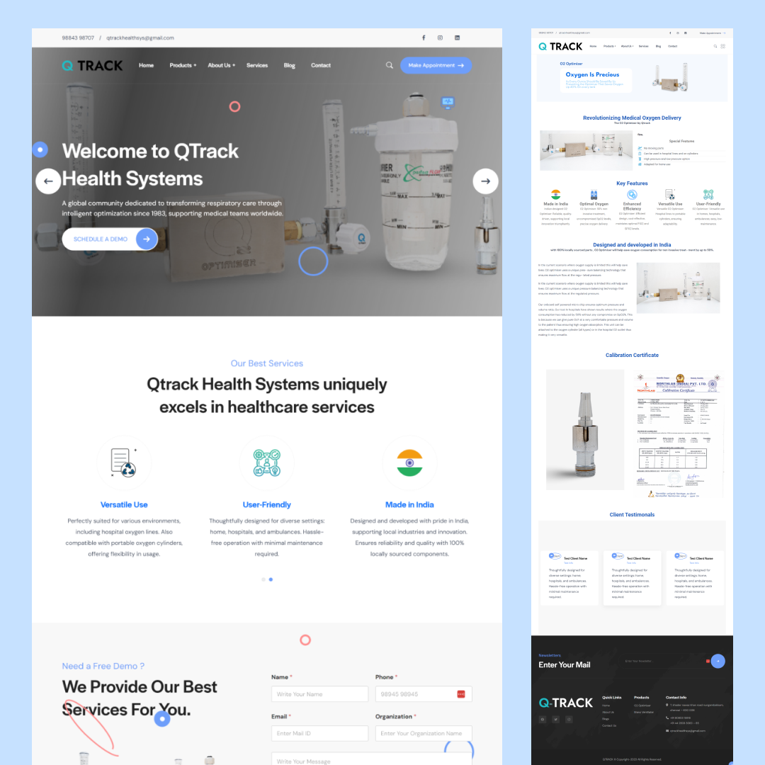 Product Showcase (qTrack)